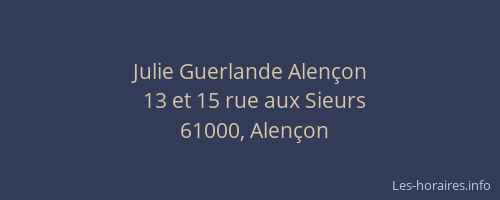 Julie Guerlande Alençon