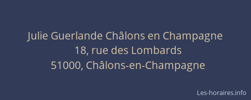 Julie Guerlande Châlons en Champagne