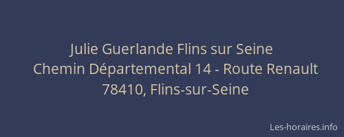 Julie Guerlande Flins sur Seine