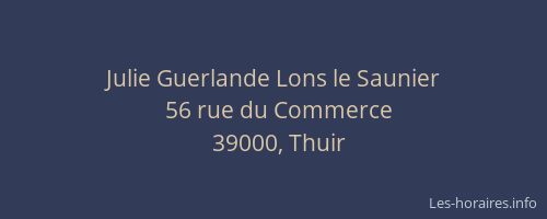 Julie Guerlande Lons le Saunier