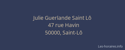 Julie Guerlande Saint Lô