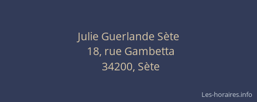 Julie Guerlande Sète