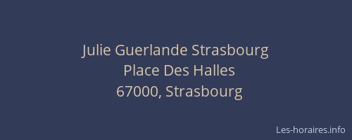 Julie Guerlande Strasbourg