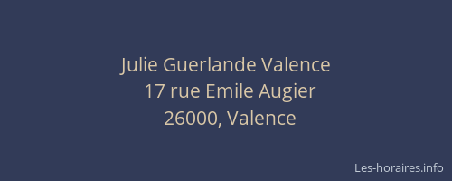 Julie Guerlande Valence