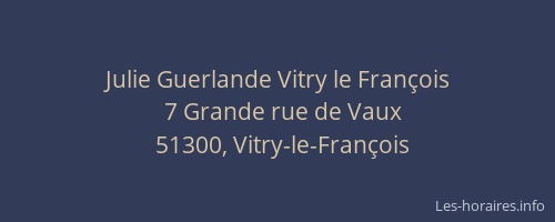 Julie Guerlande Vitry le François