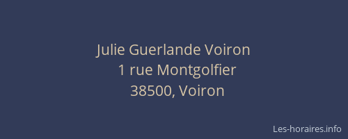 Julie Guerlande Voiron