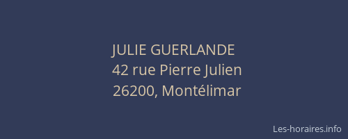 JULIE GUERLANDE