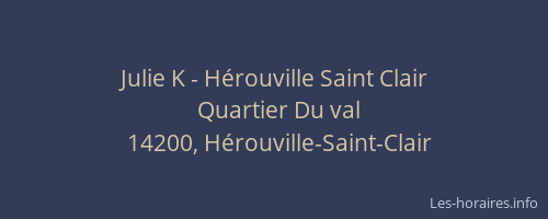 Julie K - H&eacute;rouville Saint Clair