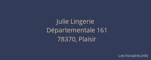 Julie Lingerie
