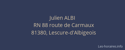 Julien ALBI