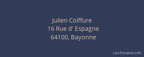 Julien Coiffure