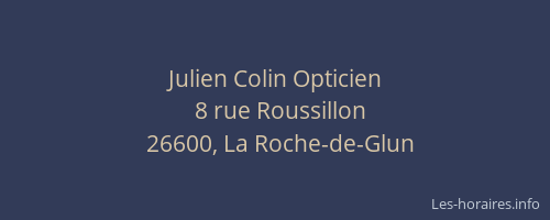 Julien Colin Opticien