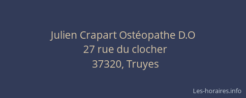 Julien Crapart Ostéopathe D.O