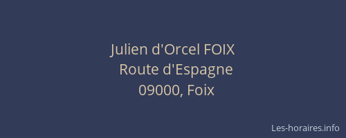 Julien d'Orcel FOIX