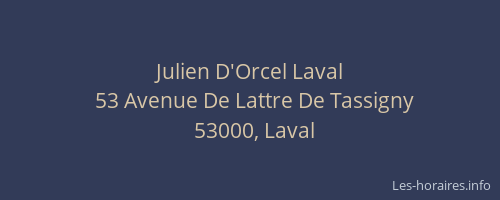 Julien D'Orcel Laval