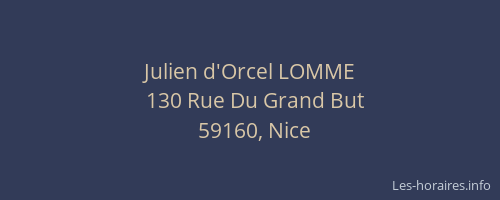 Julien d'Orcel LOMME