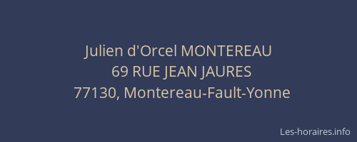 Julien d'Orcel MONTEREAU