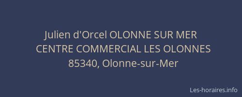 Julien d'Orcel OLONNE SUR MER