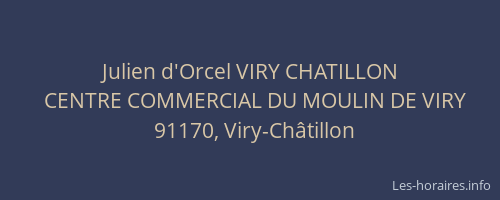 Julien d'Orcel VIRY CHATILLON