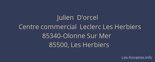 Julien  D'orcel