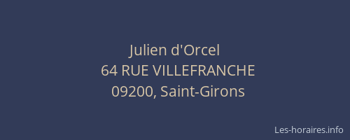 Julien d'Orcel