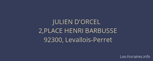 JULIEN D'ORCEL