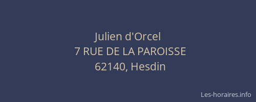 Julien d'Orcel