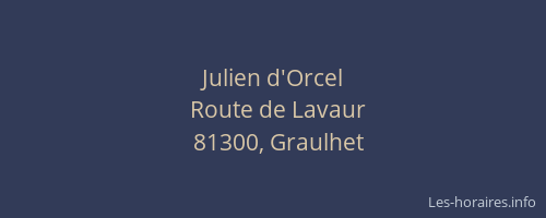 Julien d'Orcel