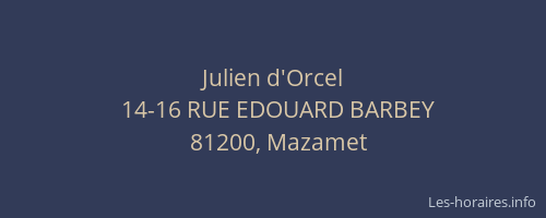 Julien d'Orcel
