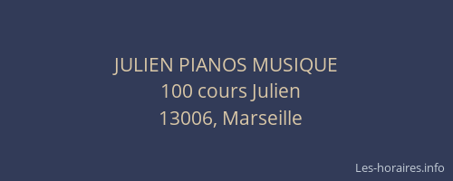 JULIEN PIANOS MUSIQUE
