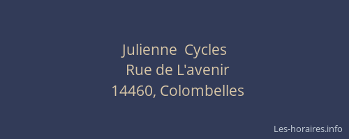 Julienne  Cycles