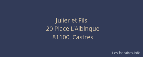 Julier et Fils
