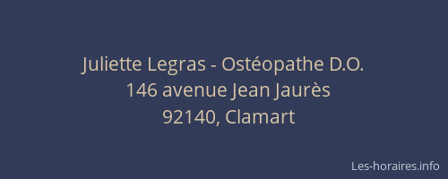 Juliette Legras - Ostéopathe D.O.