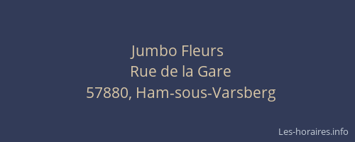 Jumbo Fleurs