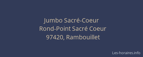 Jumbo Sacr&eacute;-Coeur
