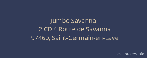 Jumbo Savanna