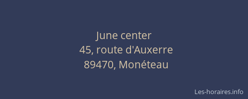 June center