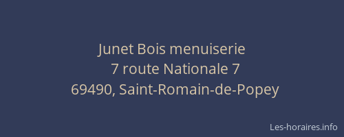 Junet Bois menuiserie