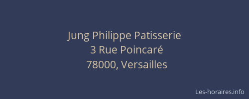 Jung Philippe Patisserie
