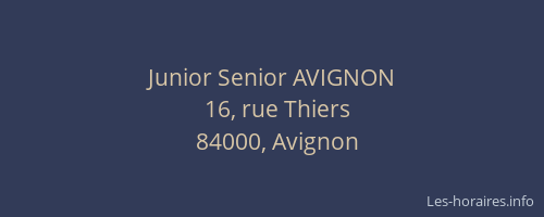 Junior Senior AVIGNON