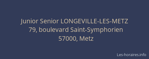 Junior Senior LONGEVILLE-LES-METZ