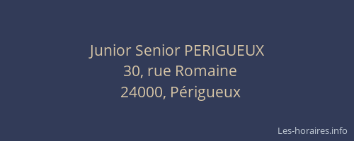 Junior Senior PERIGUEUX