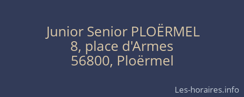 Junior Senior PLOËRMEL