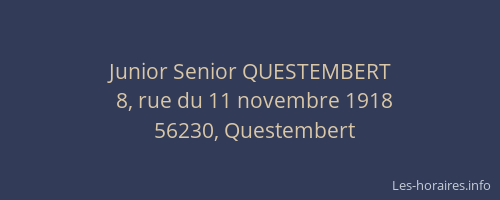 Junior Senior QUESTEMBERT