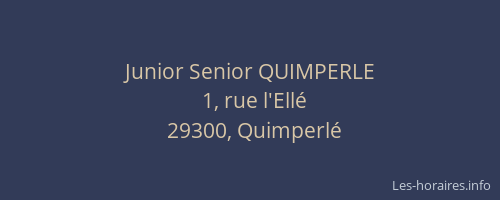 Junior Senior QUIMPERLE