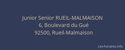Junior Senior RUEIL-MALMAISON