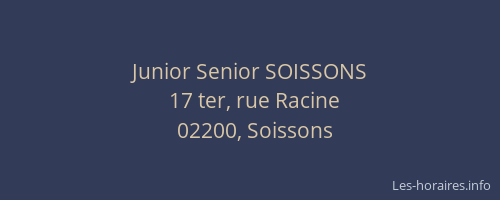 Junior Senior SOISSONS