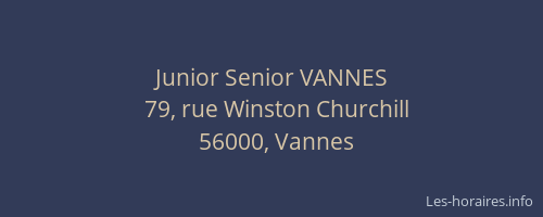 Junior Senior VANNES