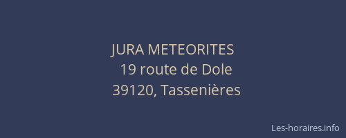 JURA METEORITES