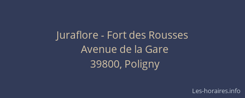 Juraflore - Fort des Rousses